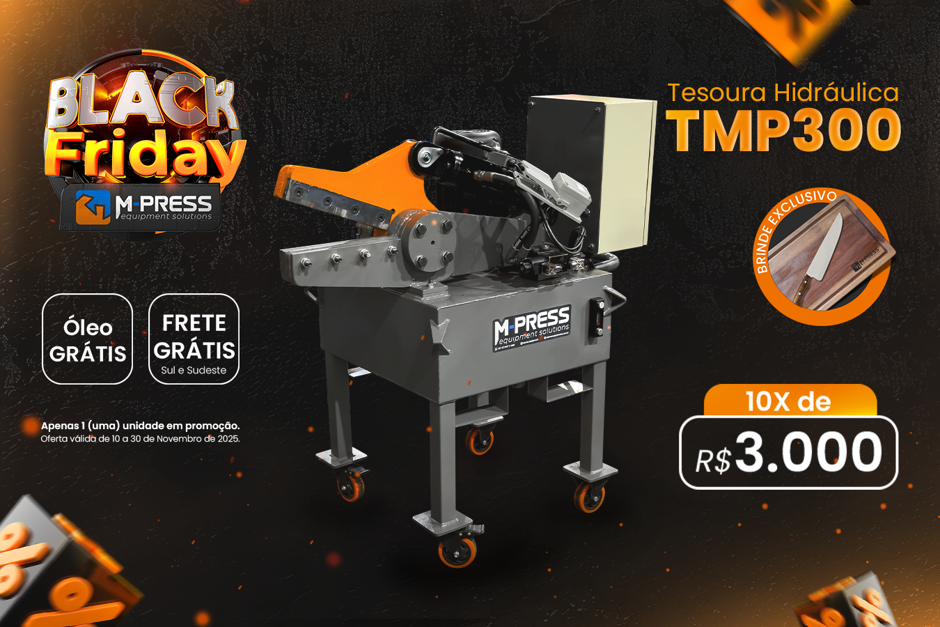TESOURA HIDRÁULICA MP300