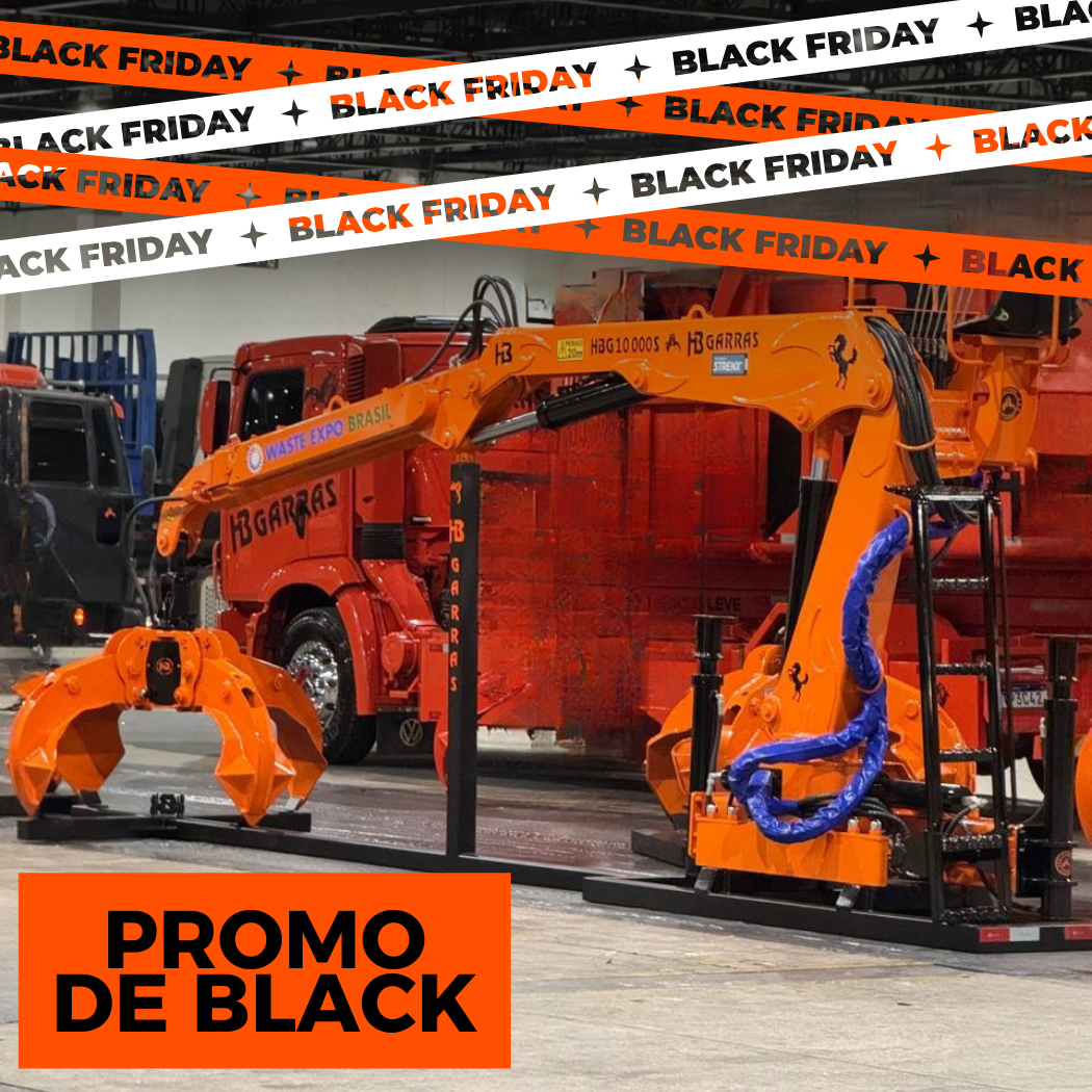 GUINDASTE SUCATEIRO HB GARRAS - HBG 10.000 S