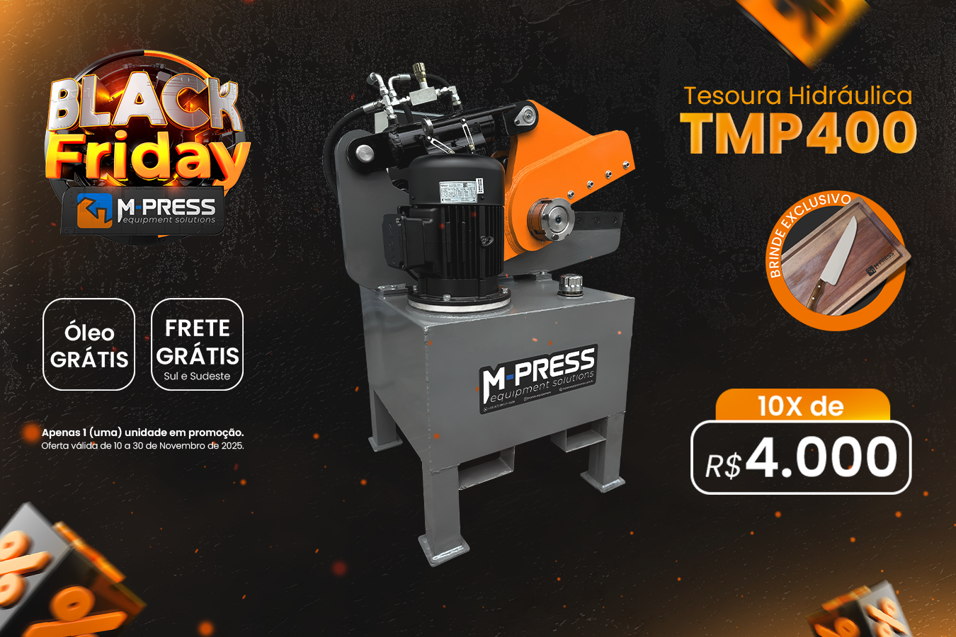 TESOURA HIDRÁULICA MP400
