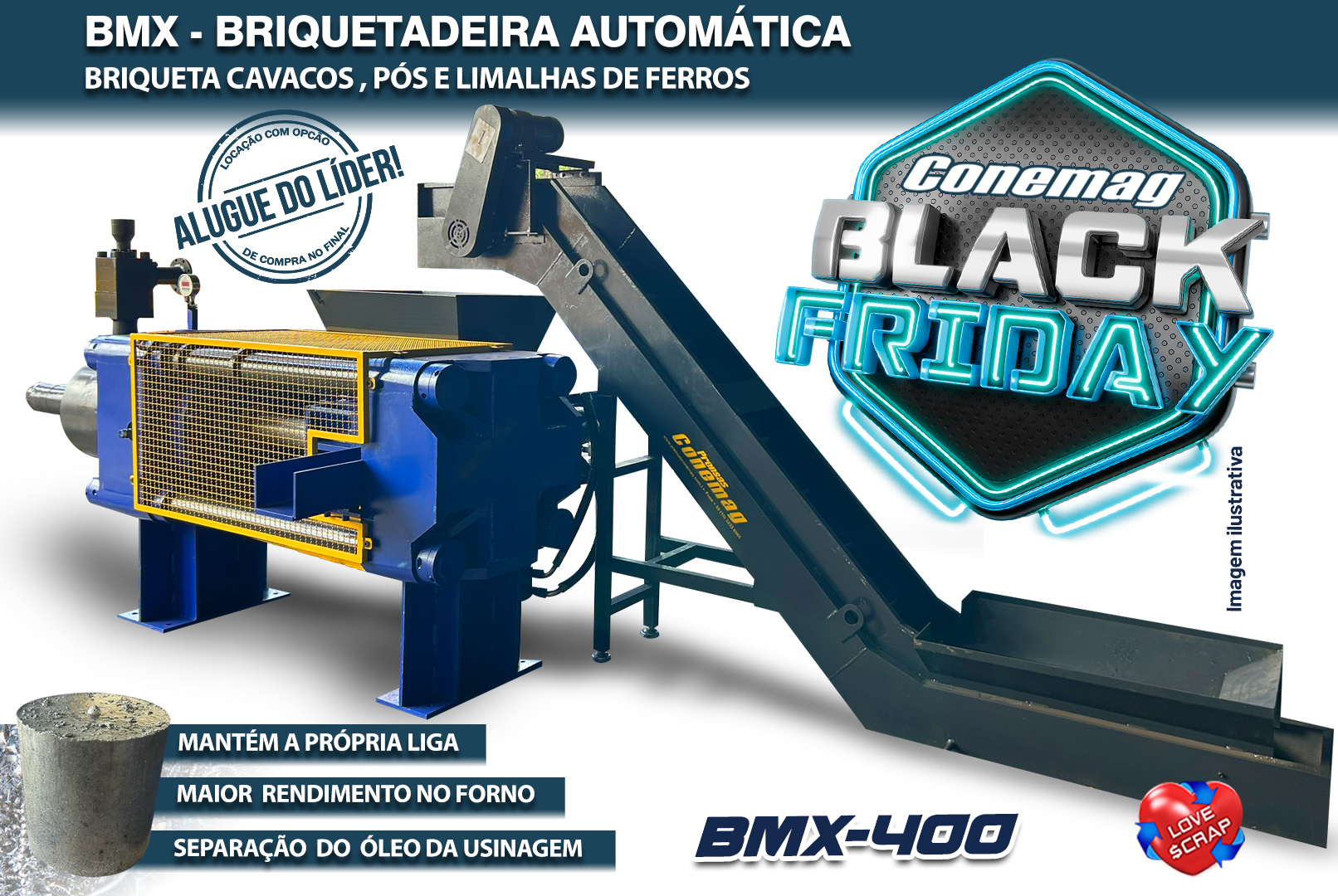 BMX-400 - Briquetadeira Automática