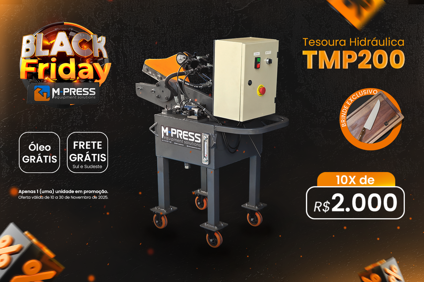 TESOURA HIDRÁULICA MP200