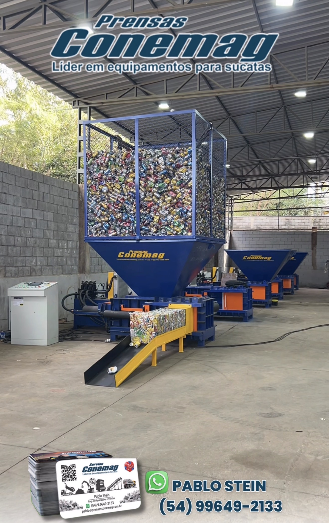 Prensa Automática para Latas PLX200